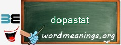 WordMeaning blackboard for dopastat